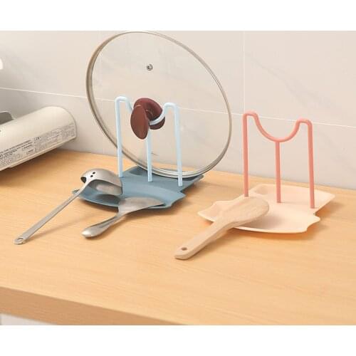 Kitchen Spoon Holders Fork Spatula Rack Shelf Organizer Spoon Rest Chopsticks Holder Non-slip Spoons Pad Kitchen Bracket Storage