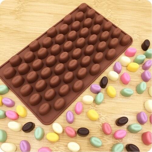 Mini Coffee Beans Silicone Mold DIY Baking Mold Chocolate Cake Mould Ice Mould Silicone Mold Baking Tools for Cakes
