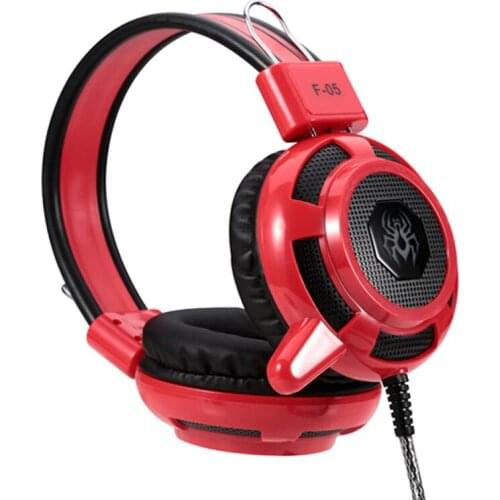 New HD Sound Wired Headphones F05 Gaming Over Ear Headsets Bass HiFi Sound Music Stereo Headphone Flexible Adjustable Headset