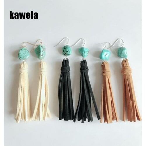 New Fashion Natural Irregular Stone Hand Making Earring