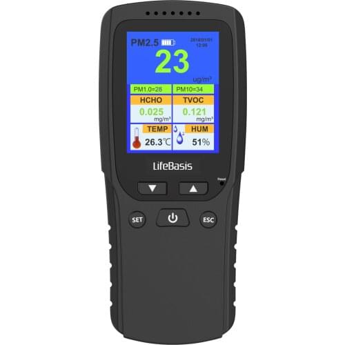 Portable PM2.5 air quality monitor formaldehyde detector