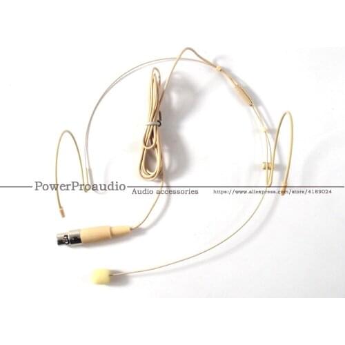 Professional Condenser Headworn Headset Microphone with Mini 4 Pin XLR TA4F Connector for Shure Wireless Body-Pack Transmitter