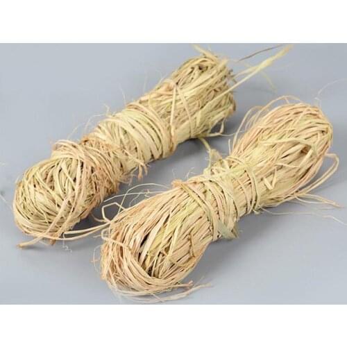 Raffia Natural Rope DIY Crafts Wedding Invitation Gift Packing Rope Box Filling Christmas Raffia Gift Wrap RibbonParty Decor 50g