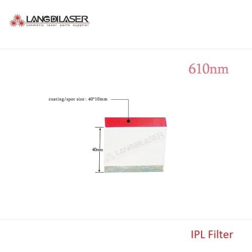 Size : 40*10*40 / spot size : 40*10 / wavelength : 610nm~1200nm, IPL-ELIGHT-OPT filterS