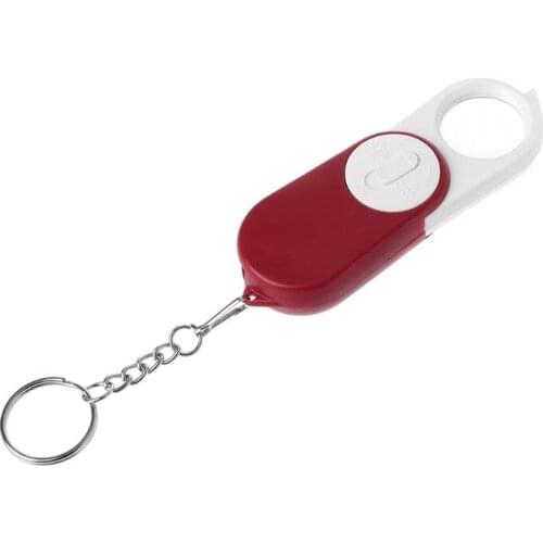 Keychain Magnifier Folding 10X Read Magnifying Glass with Illuminant LED Light New