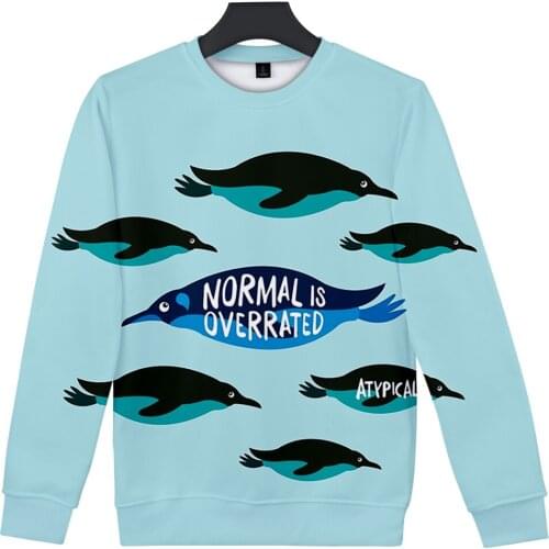 Atypical TV Show 3D Prints Crewneck Sweatshirt Women/Men Fashion Long Sleeve Sweatshirts Unisex Casual Streetwear Clothes