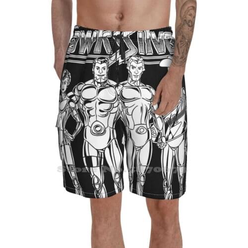 Cyber Warriors Loose Thin Beach Sports Shorts Silverhawks Steelheart Steelwill