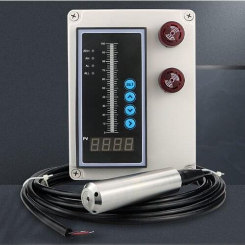 4-20MA Output Integral Liquid Oil Water Level Sensor Probe Transmitter with Smart Controller Float Switch Alarm Pump