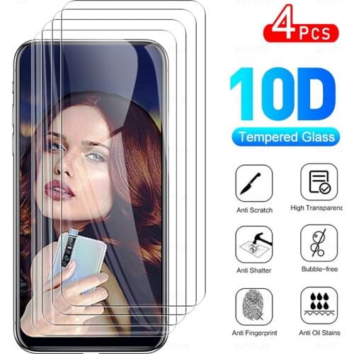 4Pcs Full Cover Protective Glasses For Tecno Camon 15 Pro Phone Glass Screen Protector Film For Camon15Pro 15Pro CD8 6.6" 2020