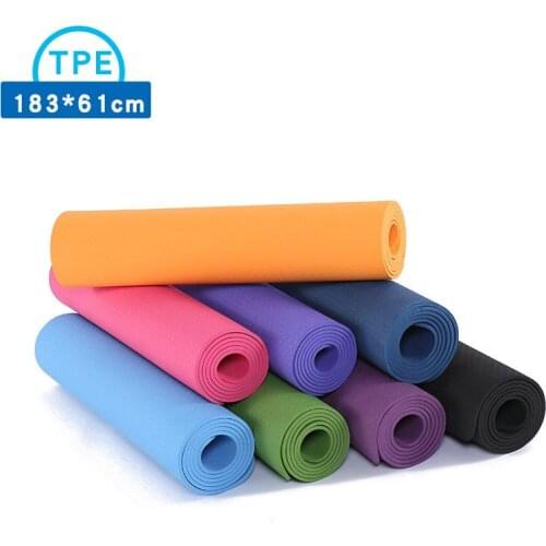 183cm 6mm Tasteless Yoga Mat Creative Double-sided Fitness Mat TPE Yoga Mat Antiskid Mat Dropshipping