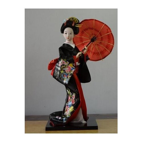 30cm Kawaii Hand Make Japanese Geisha Kimono Doll Sculpture Japanese House Figurine Home Room Decoration Accessories