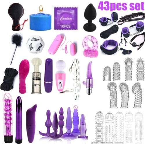 43PCS Set Sex Toys For Women G Spot Dildo Vibratorn Anal Plug Games for couples women vibrators female Sex Bdsm Bondage
