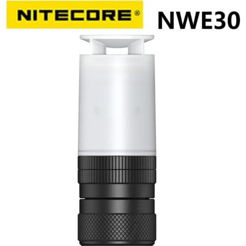 NITECORE NWE30 Emergency Electronic Whistle 120dB Buzzing Output 2000 Lumen Beacon Flashing 4* SST-20-W LEDs CR123A battery