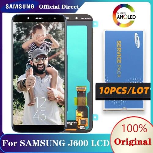 10Pcs/Lot 100% Original Dynamic AMOLED LCD Display Touch Screen Digitizer for Samsung Galaxy J6 2018 J600F J600 Repair Parts
