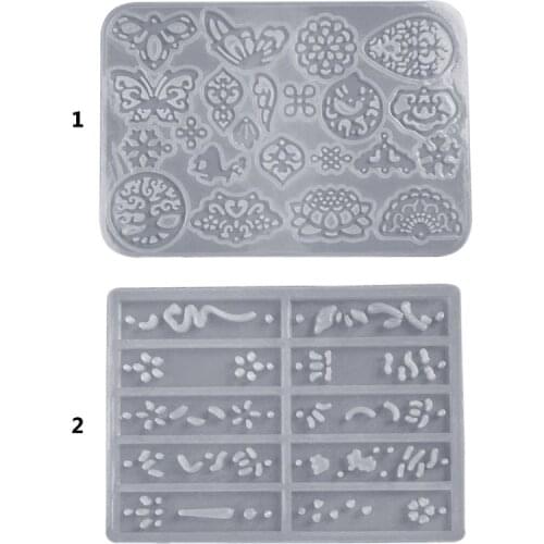 K3ND Ancient Style Long Earrings Pendant DIY Crystal Epoxy Mold High Mirror Silicone Molds Jewelry Making