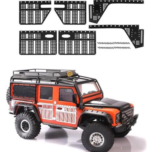 For 1/10 climbing car TRAXXAS TRX-4 Defender TRX4 82056-4 body armor Door metal decorative sheet Car shell anti-skid plate