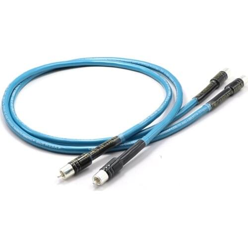 QINCROWN Hexlink Golden 5-C RCA Inconnector Cable RCA Extend Line Hifi Audio Video Signal Wire