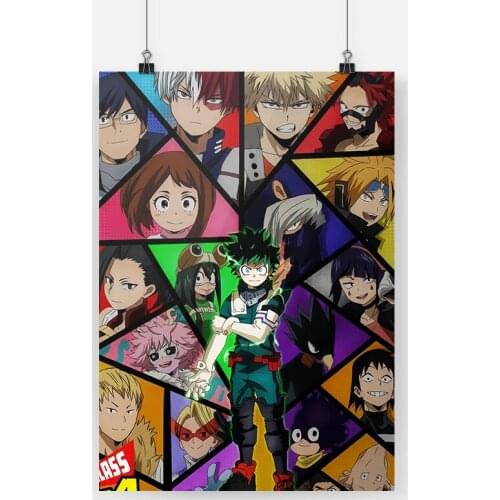 My hero academia 1a anime canvas painting decor wall art pictures bedroom study home living room decoration prints poster