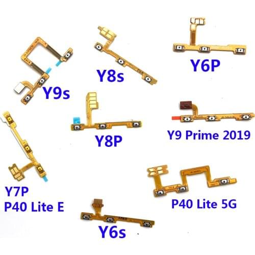Power Switch On/Off Button Volume control Key Button Flex Cable For Huawei Y9S Y6P Y8S Y8P Y7P Y6S P40 Lite 5G / P40 Lite E