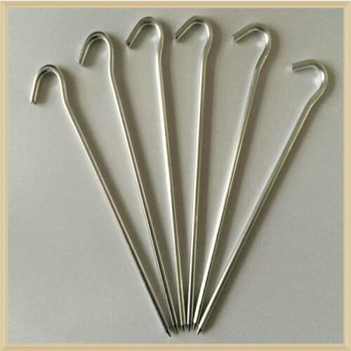 5Pcs Tent Pegs Aluminum Alloy Tent Nail Tent Stake Nails Ground Pin Camping Hiking Outdoor Tool Tent Accessories