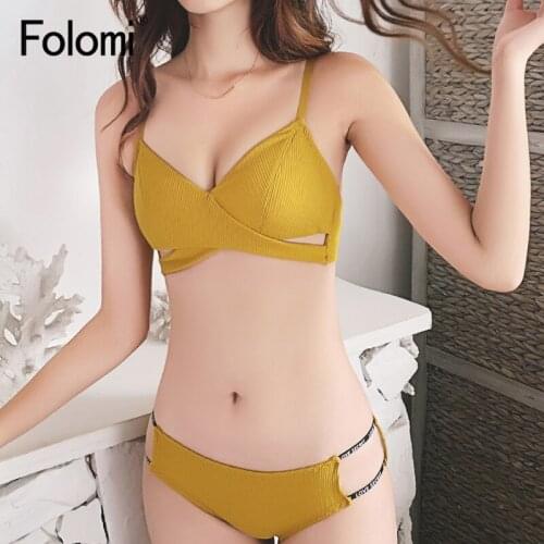 French Style Bra Set Wireless Underwear Push Up Lingerie Set Girl Intimaties Femme