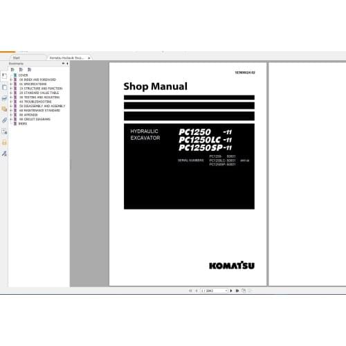 Komatsu Mining 20.87 GB PDF Updated 2021 Shop, Operator & Maintenance Manual