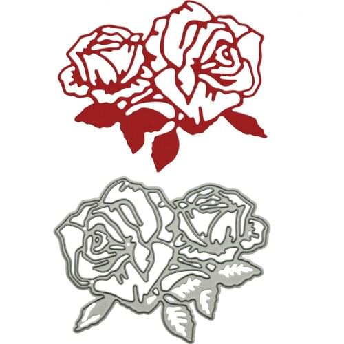 Rose Pattern Metal Cutting Dies Flower Floral Scrapbooking Handmade Card Album Decorating Craft Paper Cutter Mold