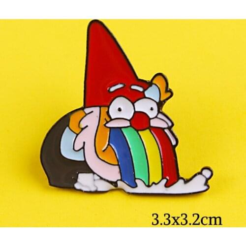 Fashion Creativity Santa Claus Pins Red Hat Old Man Enamel Pins Movie Fans Metal Brooches Badges Denim Clothes Women Pins Gifts