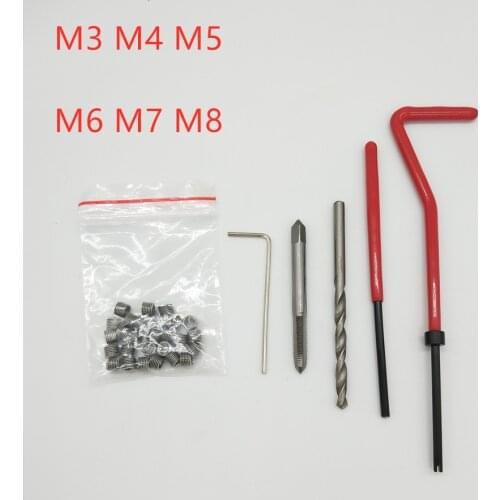 25pcs Thread Repair Recoil Insert Installation Kit Tool Drill Tap M3 M4 M5 M6 M7 M8 Helicoil Car Pro Coil Drill Set