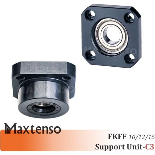 MAXTENSO Support Unit Set C3 FKFF Professional fixed side FK10FF10 FK12FF12 FK15FF15 C5 C7 for ball screw TBI sfu 1204 Premium