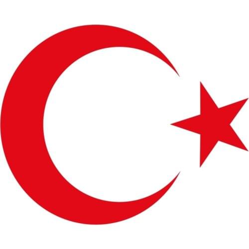 Creative Car Sticker National Emblem of Turkey Moon & Star Turkish Flag Auto Sticker Waterproof Decal Vinyl Material Decoration
