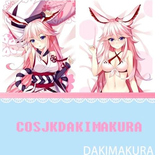 MmiHoYo Yae Sakura Game Anime Female HD Print Pillowcase Body Hugging Pillow Cover Case Bedding Exquisite Cosplay Decor Gift