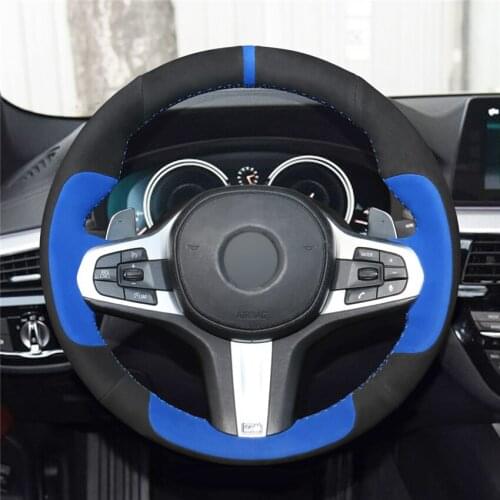 DIY Anti-Slip Wear-Resistant Steering Wheel Cover For BMW G30 G31 G32 G20 G14 G15 X3 G01 X4 G02 X5 G05 Car Interior Decoration