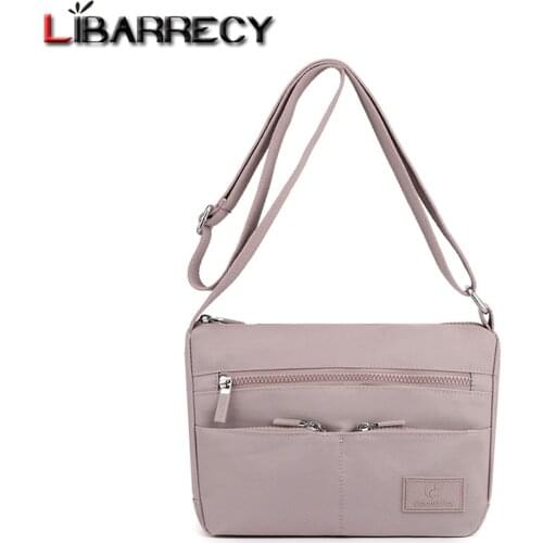 Soild Color Ladies Messenger Bags 2021 New High Quality Nylon Casual Womens Shoulder Bag Multifunctional Travel Bags Wallet