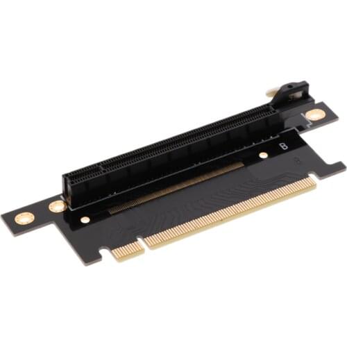 PCI Express 16X Riser Card 90 Degree Right Angle Riser Adapter Card for 1U /2U Computer