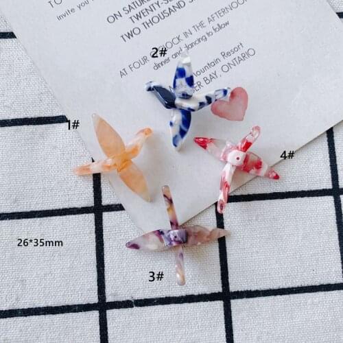 DIY jewelry accessories wholesale new creative cute thousand paper crane pendant pendant pendant material wholesale