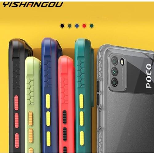 Hybrid Shockproof Soft Frame Clear Case For Xiaomi Redmi Note 9 8 Pro 9S Transparent Hard Back Cover