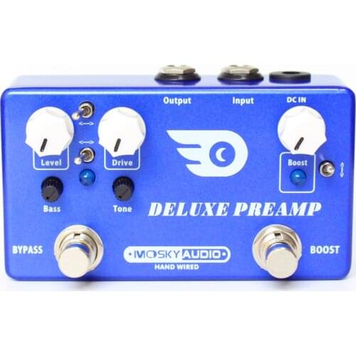 Hand-Made DELUXE PREAMP Pedal Multi-functional Guitar Effect Pedal with Boost and Overdrive Effects