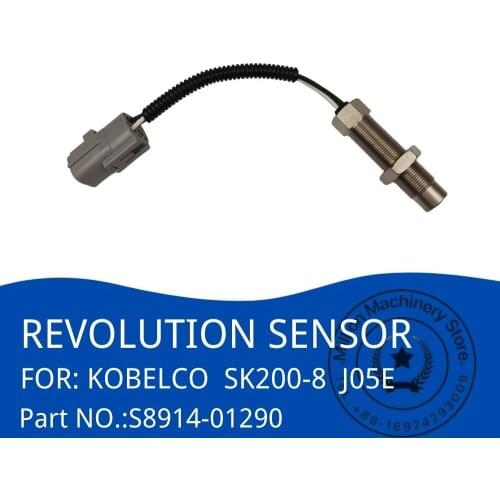 S8914-01290 A RMP Revolution Speed Sensor for KOBELCO Excavator SK200-8 J05E HINO Engine Replacement Spare Parts Accessories