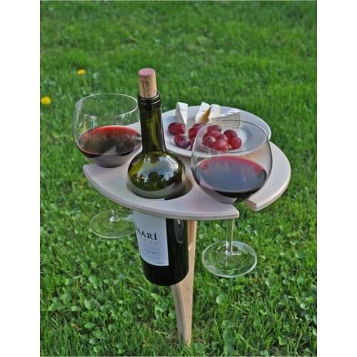 Wine Stand Folding Picnic Type coffee table different pattern coffee table modern coffee table