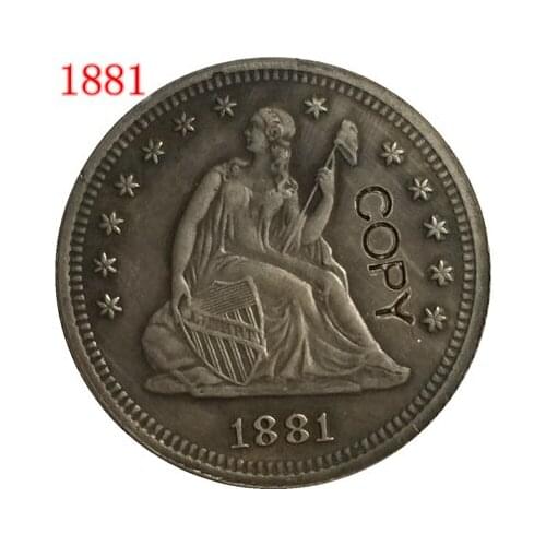 USA 1881 LIBERTY SEATED QUARTER DOLLARS COPY COINS