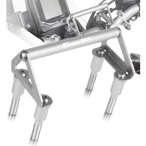 Tenere 700 For Yamaha TENERE700 Rally T700 T7 2019 2020 2021 GPS handlebar Navigation bracket adapter with screws Accessories