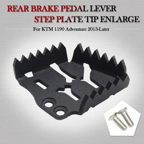 Rear Foot Brake Lever Peg Pad Extension Enlarge Extender Rear Brake Pedal Step for 990 Adventure 2006 2007 2008-2012 2013