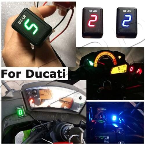 Universal Indicator LED Digital Display 6 Speed Gear Modified for Ducati Monster