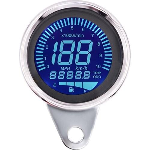 12V Universal All-in-one Motorcycle Odometer Oil Gauge Speedometer Oil Level Meter LCD Digital Display Tachometer instrument