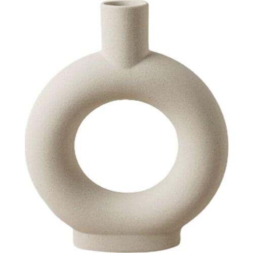 Vase Vases Ceramic Vase' Decorative And Functional Purposes White Ceramics Arrangement Living Room Creative Decoration