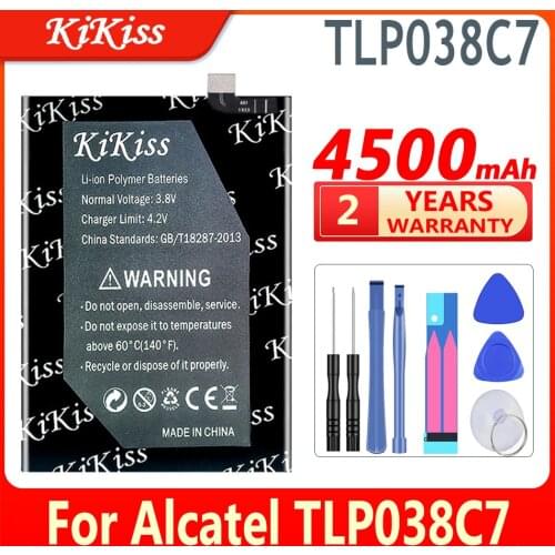 High Quality 4500mAh TLP038C7 Battery For Alcatel TLP038C7 Mobile Phone
