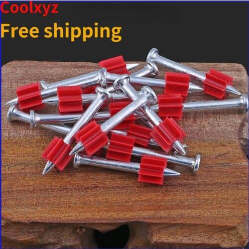 CoolXYZ Hard Cement Wall Steel Nail Shoot Nail Hardened Advertising Nails 50pcs
