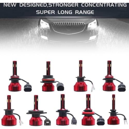 1pcs 9005 9006 H1 H4 H7 H8 H11 880 881 72W 6000LM IP67 6500K Fog Light Car LED Headlight Waterproof Fit for Car / Motorcycle