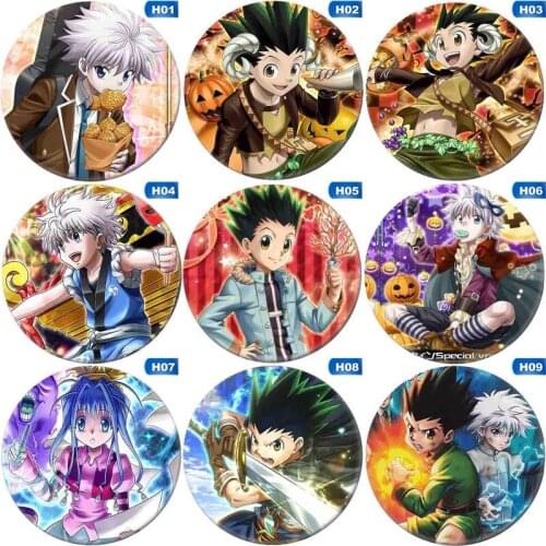 1pcs Anime Hunter X Hunter Cosplay Badges Brooch Icon Collection Bags Killua Zoldyck Kurapika For Clothing Decoration